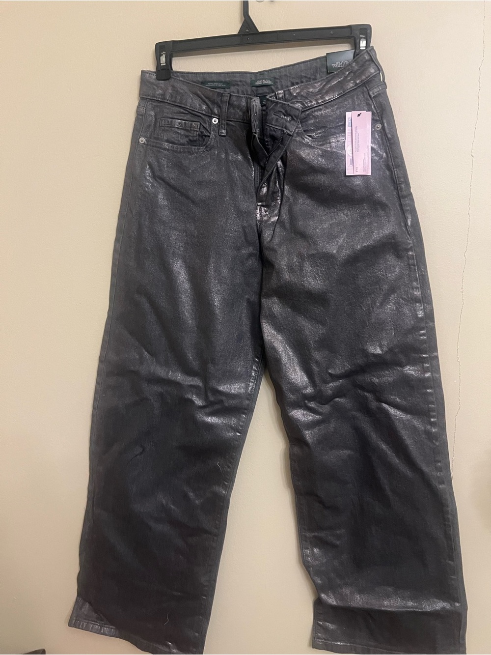 wild fable Black Relaxed Coated Jeans